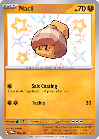 Nacli 176/91 Pokemon card
