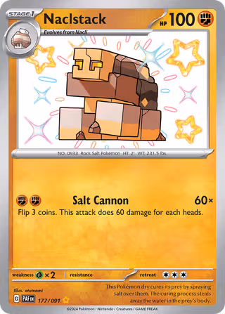 Naclstack 177/91 Pokemon card