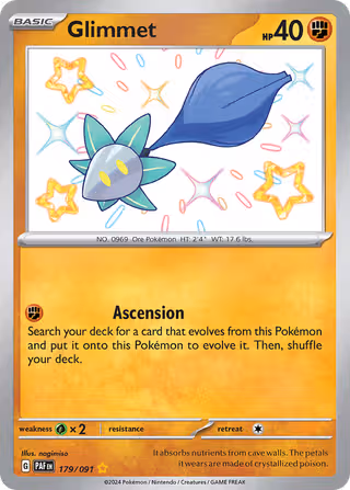 Glimmet 179/91 Pokemon card