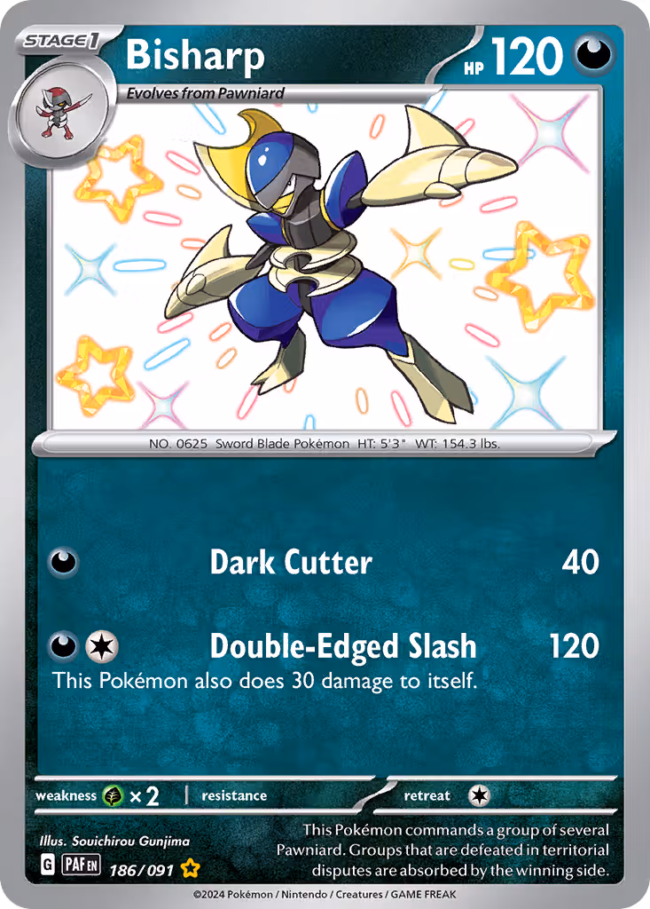 Bisharp 186/91 Pokemon card