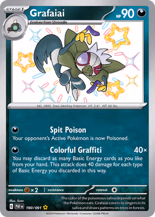 Grafaiai 190/91 Pokemon card