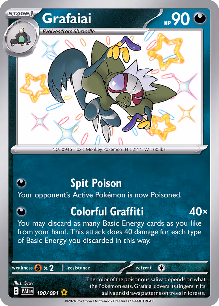 Grafaiai 190/91 Pokemon card