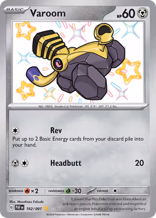 Varoom 192/91 Pokemon card