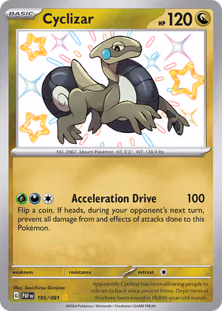 Cyclizar 195/91 Pokemon card