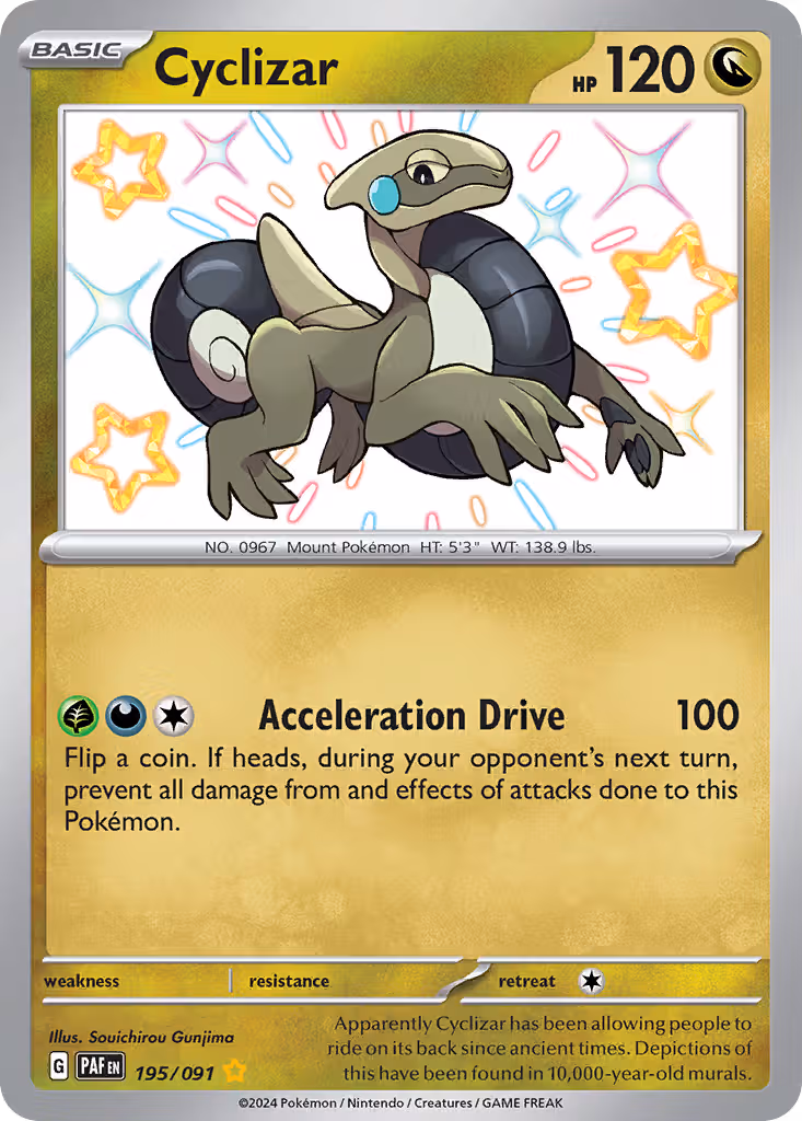 Cyclizar 195/91 Pokemon card