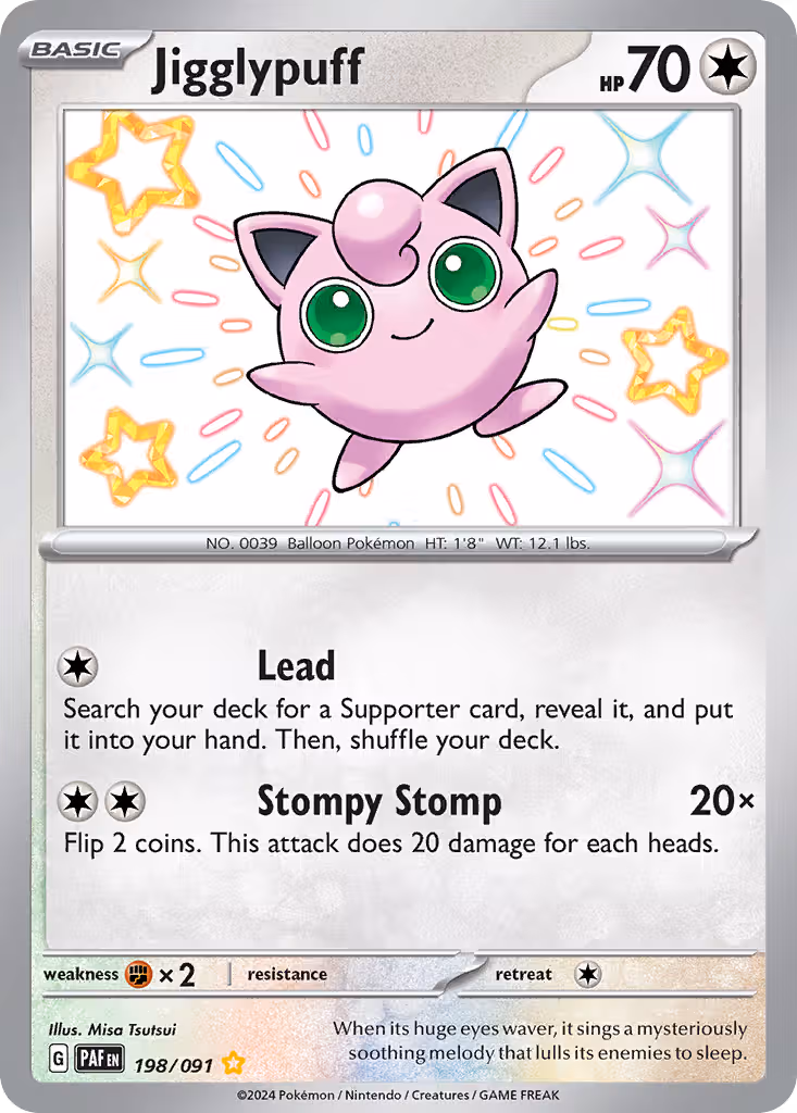 Jigglypuff 198/91 Pokemon card