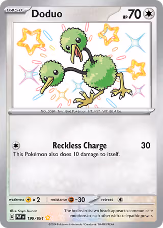 Doduo 199/91 Pokemon card