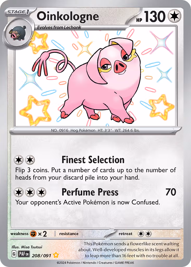 Oinkologne 208/91 Pokemon card