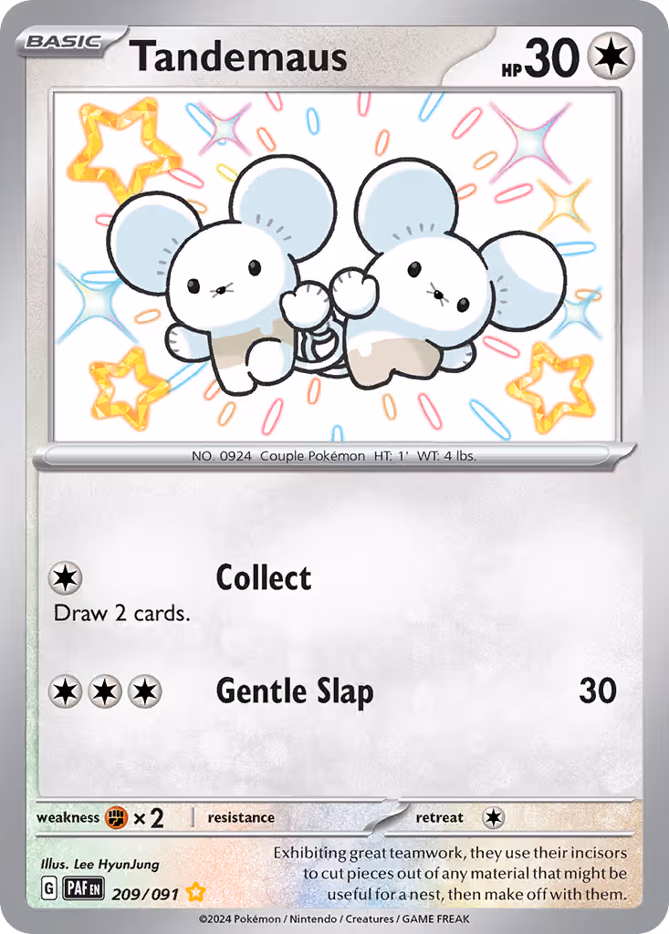 Tandemaus 209/91 Pokemon card