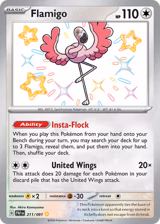Flamigo 211/91 Pokemon card
