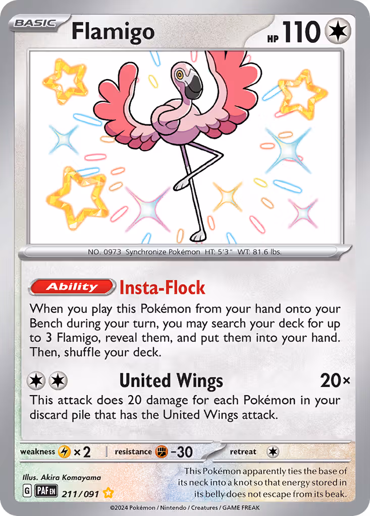 Flamigo 211/91 Pokemon card