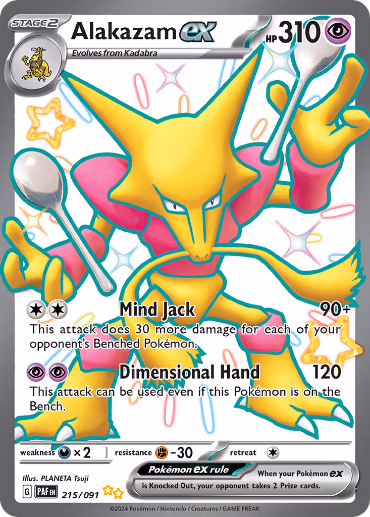 Alakazam ex 215/91 Pokemon card
