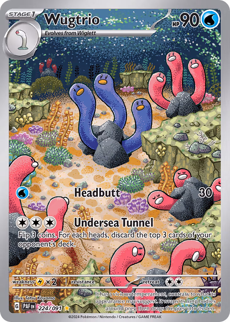 Wugtrio 224/91 Pokemon card