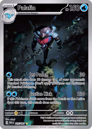 Palafin 225/91 Pokemon card