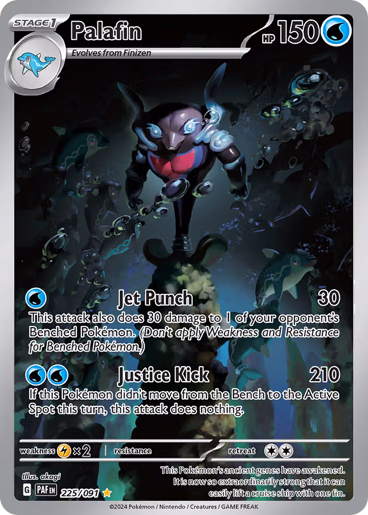 Palafin 225/91 Pokemon card