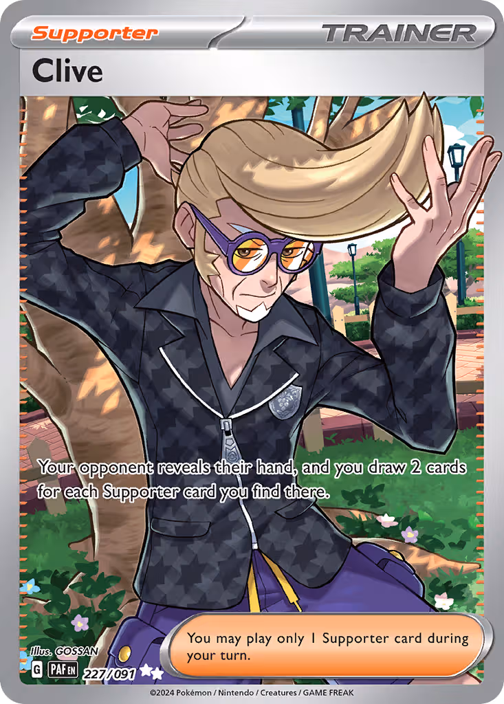 Clive 227/91 Pokemon card