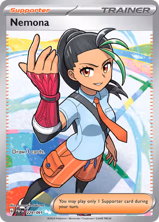 Nemona 229/91 Pokemon card