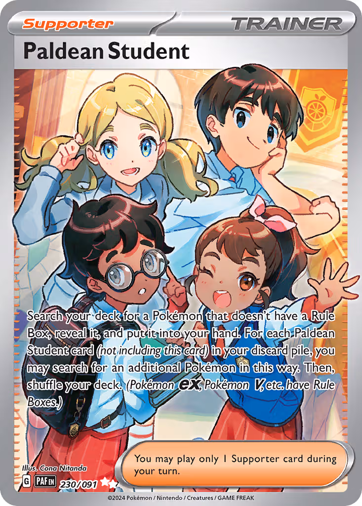 Paldean Student 230/91 Pokemon card