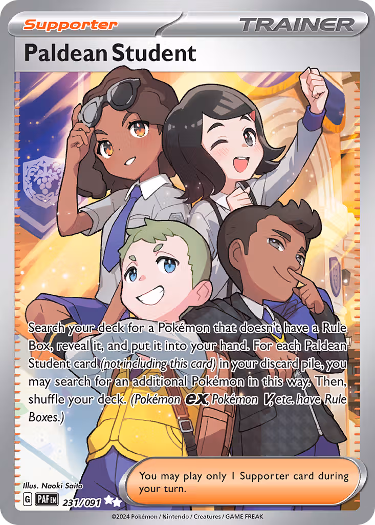 Paldean Student 231/91 Pokemon card