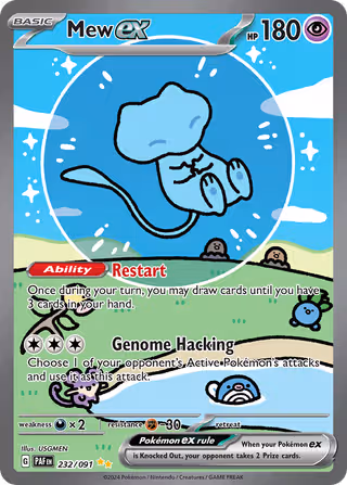 Mew ex 232/91 Pokemon card