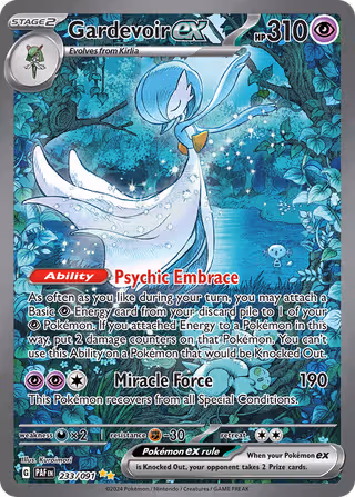 Gardevoir ex 233/91 Pokemon card