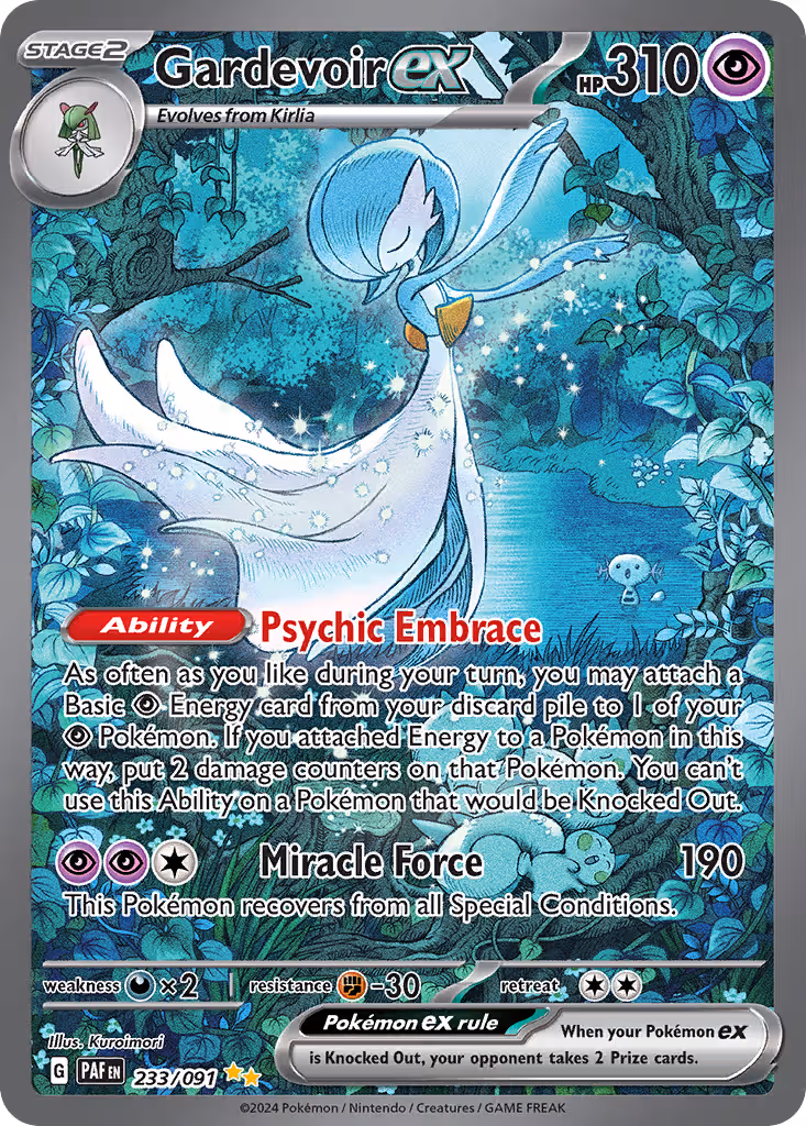 Gardevoir ex 233/91 Pokemon card