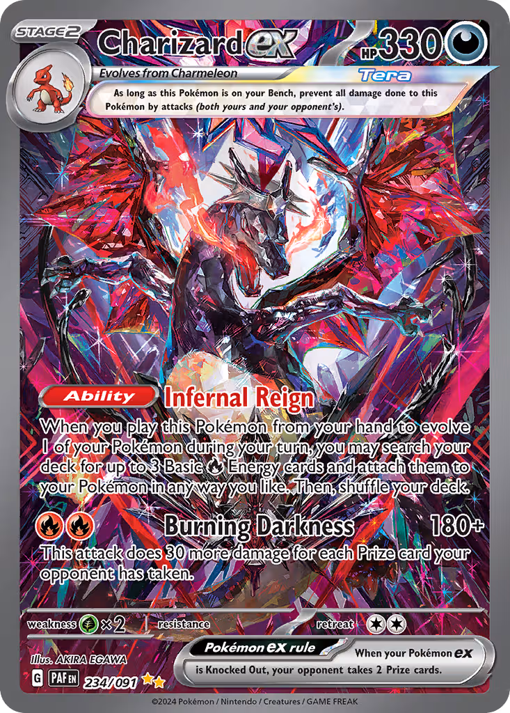 Charizard ex 234/91 Pokemon card