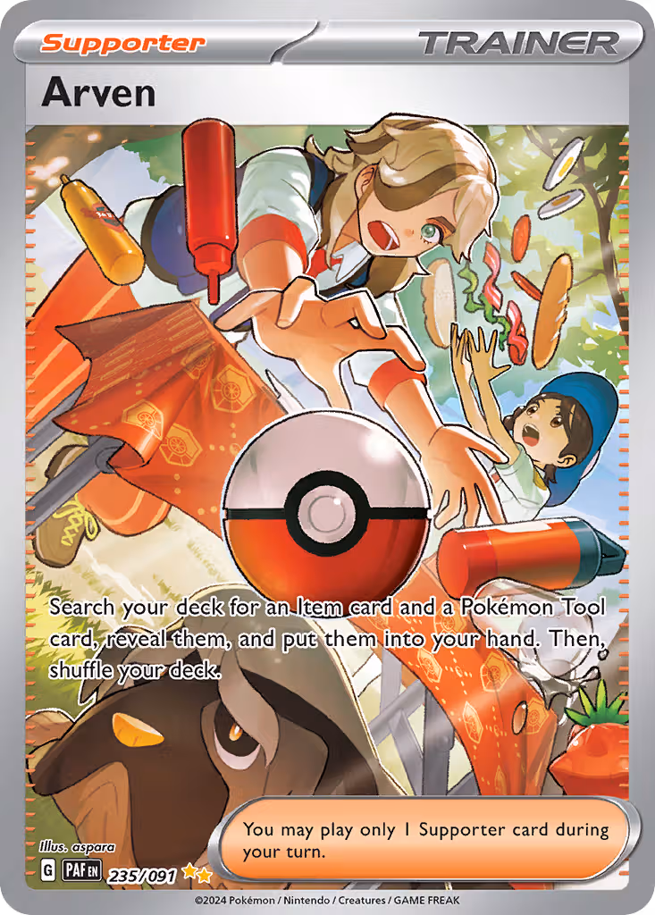 Arven 235/91 Pokemon card