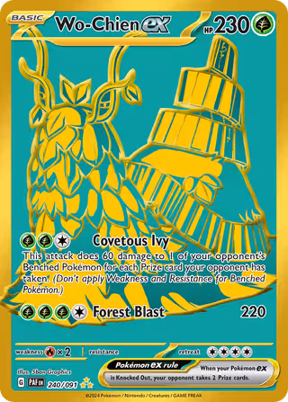 Wo-Chien ex 240/91 Pokemon card