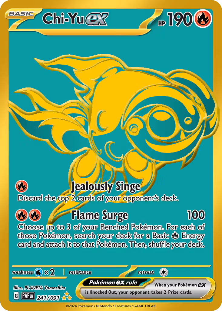 Chi-Yu ex 241/91 Pokemon card