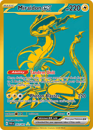 Miraidon ex 243/91 Pokemon card
