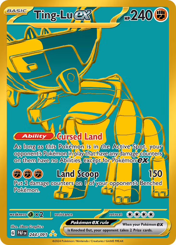 Ting-Lu ex 244/91 Pokemon card