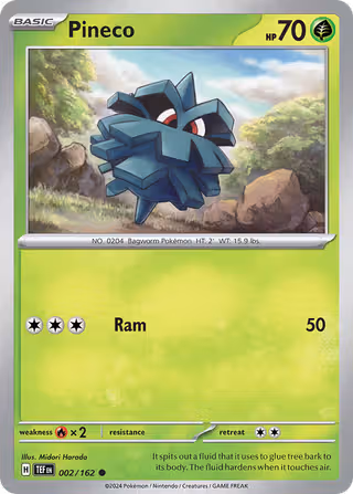 Pineco 2/162 Pokemon card
