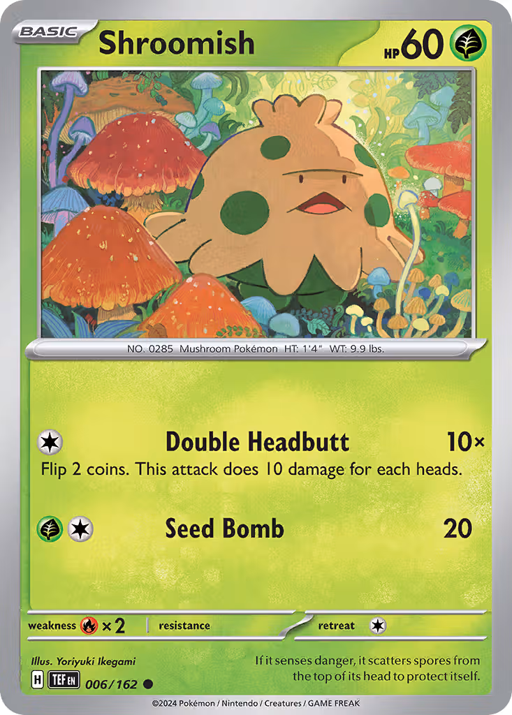 Shroomish 6/162 Pokemon card