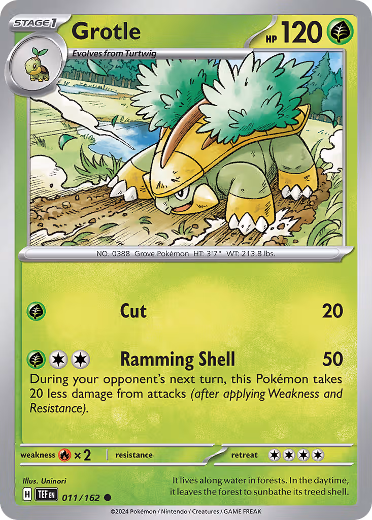 Grotle 11/162 Pokemon card