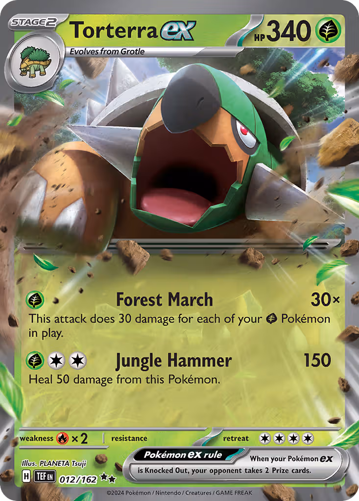 Torterra ex 12/162 Pokemon card