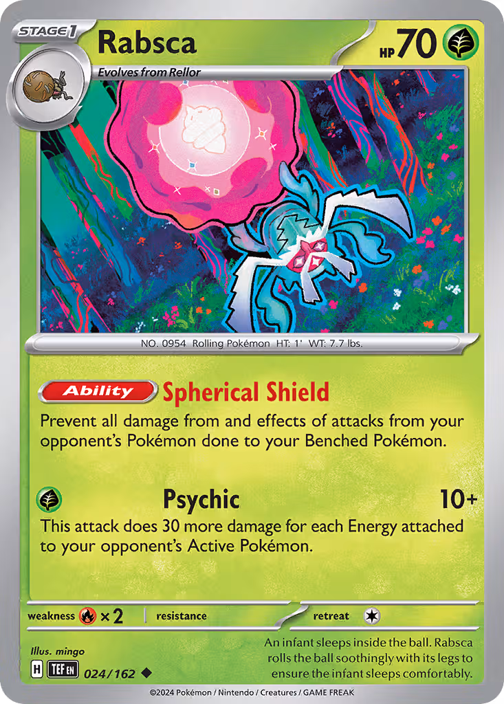 Rabsca 24/162 Pokemon card