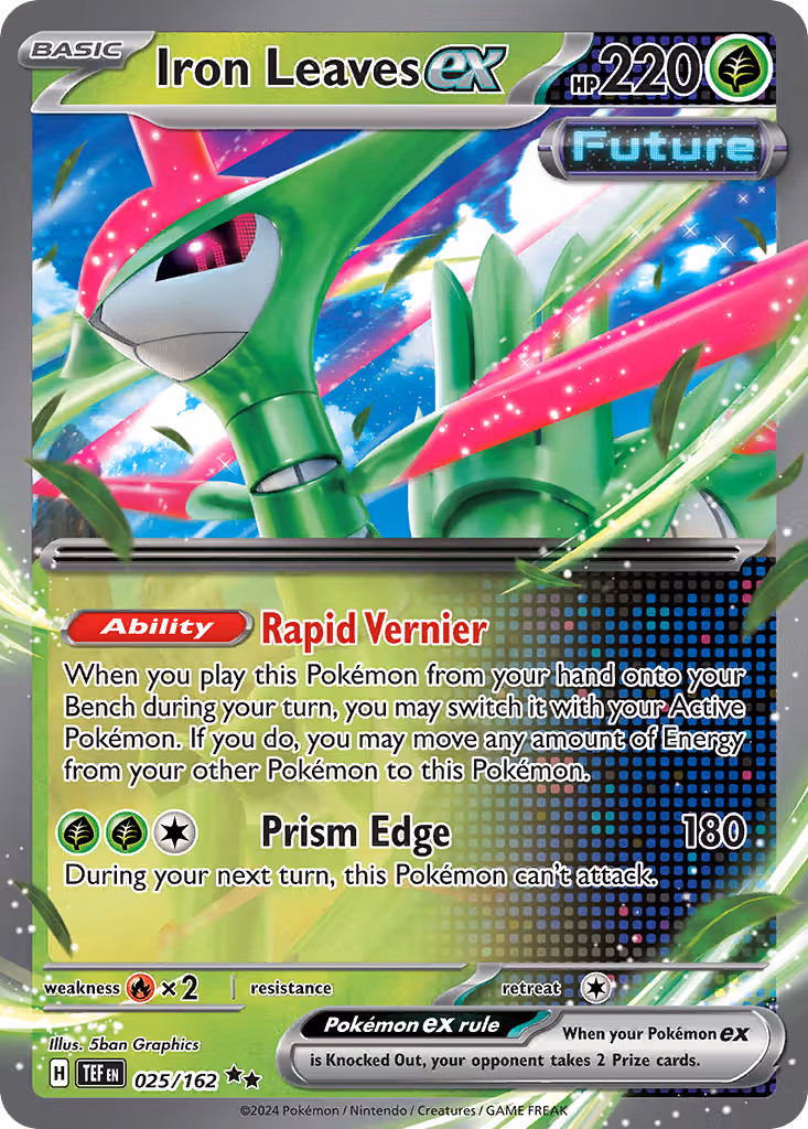 Iron Leaves ex 25/162 Pokemon card