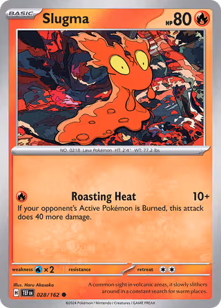 Slugma 28/162 Pokemon card