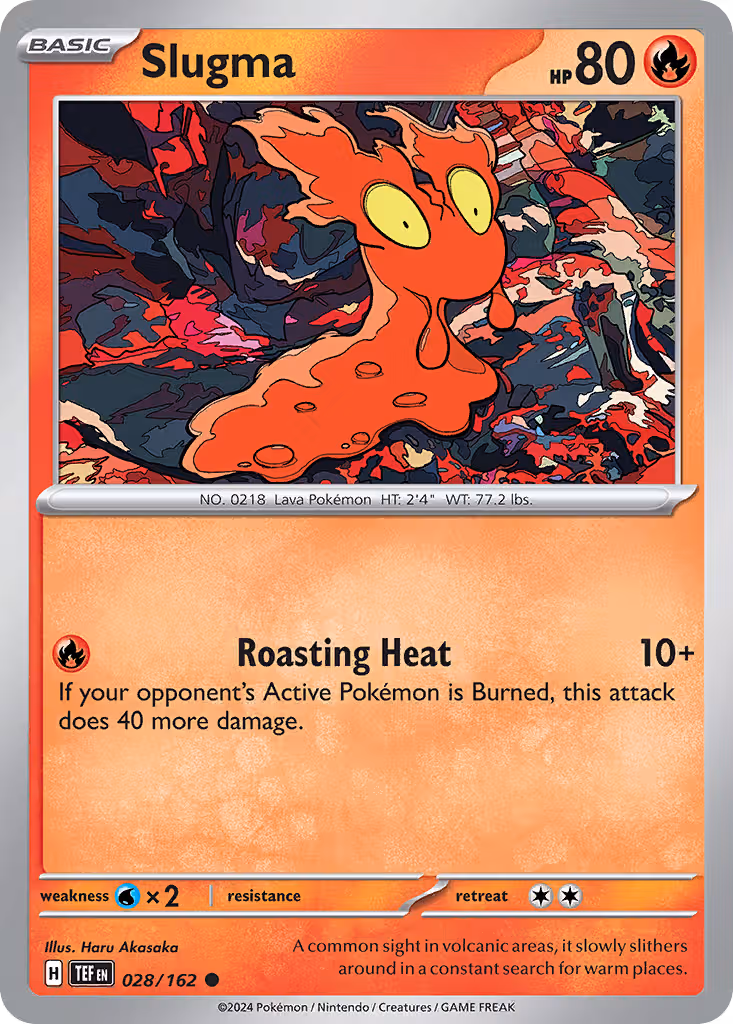 Slugma 28/162 Pokemon card
