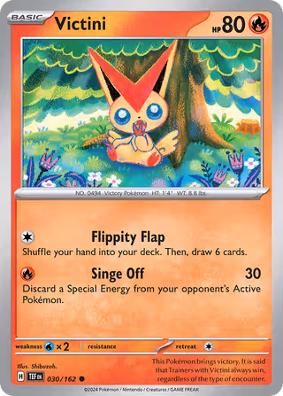 Victini 30/162 Pokemon card
