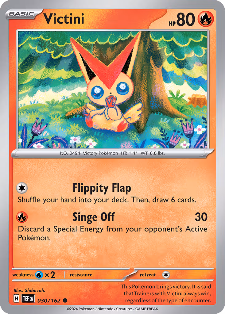 Victini 30/162 Pokemon card