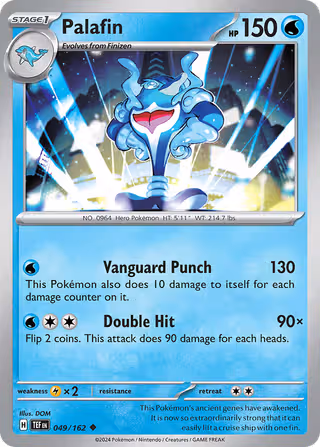 Palafin 49/162 Pokemon card