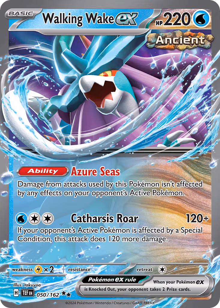 Walking Wake ex 50/162 Pokemon card