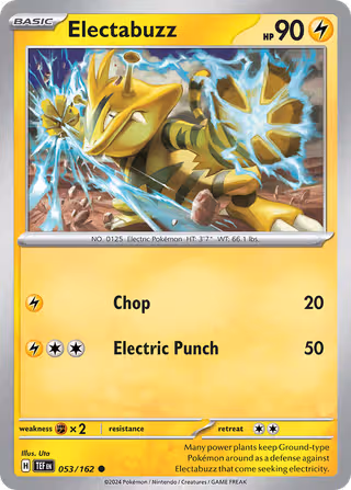 Electabuzz 53/162 Pokemon card