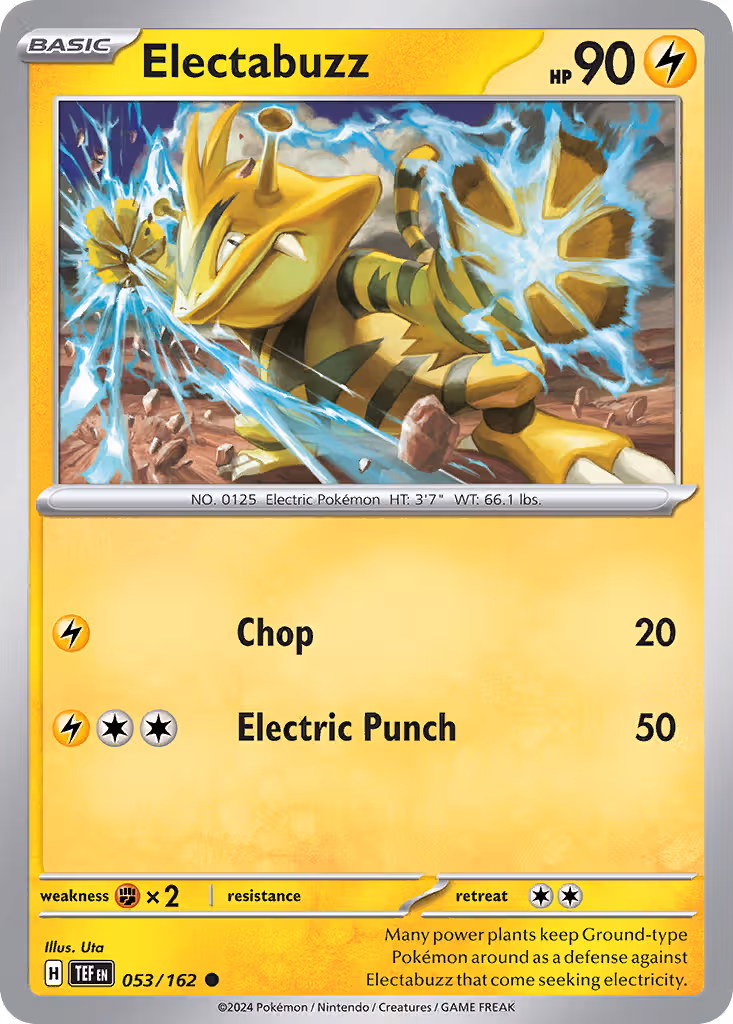 Electabuzz 53/162 Pokemon card