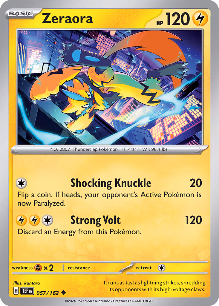 Zeraora 57/162 Pokemon card