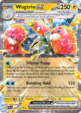 Wugtrio ex 60/162 Pokemon card
