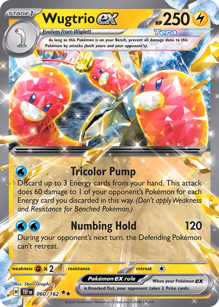 Wugtrio ex 60/162 Pokemon card