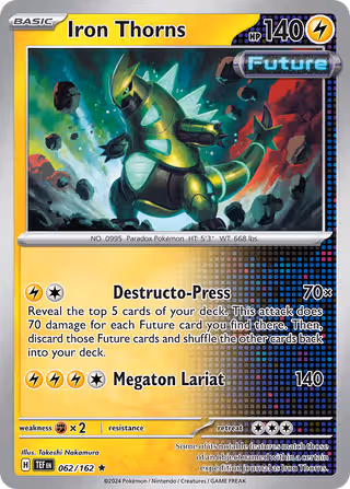 Iron Thorns 62/162 Pokemon card